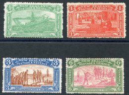 1906 Christchurch Exhibition Set M, SG.370/3. (4) Cat. £275 - Autres & Non Classés