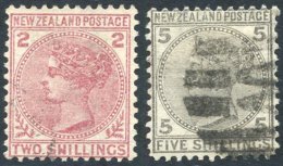 1878 2s Deep Rose, Missing Perf Upper Left Side, 5s Grey, Both U, SG.185/6. (2) Cat. £600 - Autres & Non Classés