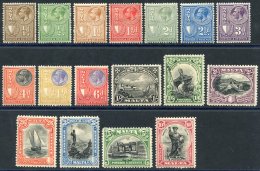 1930 Postage & Revenue Set, Fine M, SG.193/209. (17) Cat. £225 - Autres & Non Classés