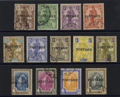 1926 Postage Optd Set (excl. 2s), VFU, SG.143/156. (13) Cat. £180 - Autres & Non Classés