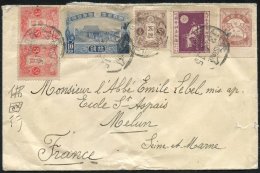 1925 Envelope Addressed To France, Bearing ½s Brown (SG.167), 3s Carmine (SG.171) X2, 10s Indigo (SG.188), 1&frac - Autres & Non Classés