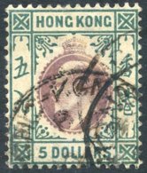 1903 CCA $5 Purple & Blue-green, FU, SG.75. (1) Cat. £600 - Autres & Non Classés