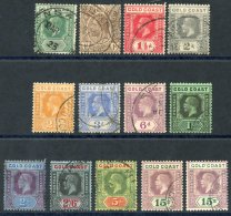 1921-24 MSCA Set VFU Incl. Both Dies Of The 15s Value. (13) Cat. £1300 - Autres & Non Classés