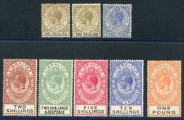 1925-32 MSCA Set To £1, Fresh M Incl. Extra 1s Shade, SG.102/7 + 1930 3d Fine M, SG.109. (8) Cat. £271 - Autres & Non Classés