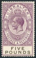 1925-32 MSCA £5 Violet & Black, Fine M - Gum A Little Toned, SG.108. (1) Cat. £1600 - Autres & Non Classés