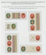 1929 Welfare Fund Coat Of Arms Charity Issue. Collection Of Scarce Combinations With Pairs, Blocks & Strips Showing - Autres & Non Classés