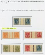 1920-21 Germania Se-tenant & Tete-beche Combinations With Pairs, Strips With Centre Page Markings Etc. Ranging From - Autres & Non Classés