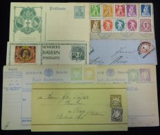 BAVARIA Substantial Lot Of Covers & Cards To C1920 With Frankings From Arms Issues Through To Luitpold Designs, Part - Autres & Non Classés