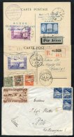 ALGERIA 1908-67 Collection Of Cards & Covers Written Up On Leaves, Mostly Airmails With Variety Of Frankings & C - Autres & Non Classés