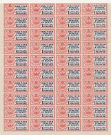 1932 British Forces In Egypt Postal Seal 1piastre Imperforate Plate Proof UM Block Of Forty Being The Top Half Of A Shee - Autres & Non Classés