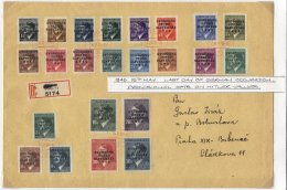 1945 Collection Of Stamps & Covers Bearing Hitler Issues Ovptd 'stars' 'CsL' 'CSA' 'Svobodne/Cesko/Slovensko/1945' I - Autres & Non Classés