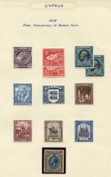 1880-1960 M & U Collection On Leaves Incl. Range 1880-81 1d Red Plates Optd Type 1 Pl.201, 208, 216, 217 & 218, - Autres & Non Classés