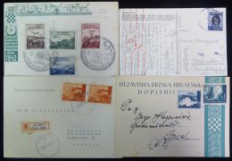 WWII Provisional & Pictorial Issues On Covers & Cards Incl. Censored, Registered, Parcel Cards (2) & German - Autres & Non Classés