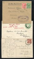 1927-35 British Shanghai Defence Forces - Seven Covers Bearing GB KGV/KGVI Adhesives, Cancelled 'ARMY POST OFFICE I' (st - Autres & Non Classés