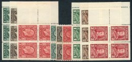 1932-33 1c & 2c, Each UM Booklet Panes Of Six, 3c Booklet Pane Of Four + 2 Labels UM, SG.319a, 320a, 321ba, 1933 Coi - Autres & Non Classés