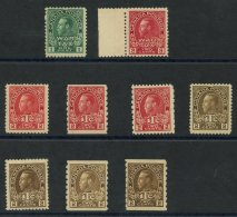 1915 War Tax 1c & 2c UM, SG.228/9, 1916 2c M, SG.231, 2c M, SG.234, 2c UM, SG.235, 2c UM, SG.239, 2c M, SG.240/1 &am - Autres & Non Classés