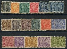 1897 Jubilee Set Complete M (½c & 15c Are Unused), Odd Short Or Blunt Perf, Gum Crease Etc, Good Appearance I - Autres & Non Classés