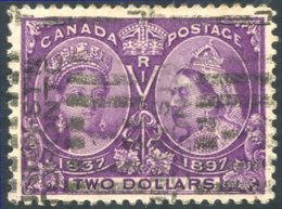 1897 Jubilee $2, U With Toronto Roller Cancel, SG.137. Cat. £425 - Autres & Non Classés