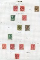 1870-1935 Good To FU Collection On Leaves Commencing With A Range Of Small Queens To 10c, 1893 20c, 50c (2), 1897 To 10c - Autres & Non Classés