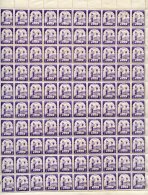 JAPANESE OCCUPATION 1943 3c Deep Violet 'Burmese Woman' Sheets/part Sheets (846 Stamps) Incl. Double Sheet Of 200, Some - Autres & Non Classés