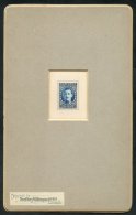 1921 King Boris III, Bradbury Wilkinson & Co. Sunken Composite Die Proof For The 10 Leva Value In Bright Blue, On Re - Autres & Non Classés