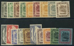 1924-37 MSCA Set M Some Toning & 5c Creased, SG.60/78. (19) Cat. £225 - Autres & Non Classés