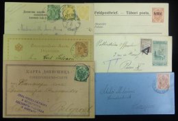 Military Mail Incl. A Few 1890's Arms Frankings, Majority Are WWI Stampless/postal Stationery Cards With Wide Variety Of - Autres & Non Classés
