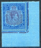 1942 2s Purple & Blue/deep Blue, Lower Right Corner Marginal M Example Showing Variety 'broken Lower Right Scroll,' - Autres & Non Classés