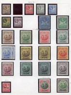 1882-1970's M Or UM (odd VFU) Collection On Leaves Incl. 1892 ½d On 4d M, 1892 Set To 2/6d Violet & Green (ex - Autres & Non Classés