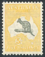 1931-36 Wmk 15, 5s Grey & Yellow, Fresh M, SG.135. (1) Cat. £170 - Sonstige & Ohne Zuordnung