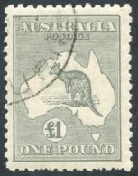 1923-24 £1 Grey, Used C.t.o With Some Shortish Perfs At Foot, SG.75. (1) Cat. £325 - Sonstige & Ohne Zuordnung