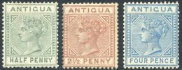 1882 CCA ½d, 2½d & 4d Set M, SG.21/3. (3) Cat. £469 - Autres & Non Classés