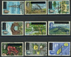 1967 Independent/Anguilla Opt On ½c To 15c (excl. 5c) + $1 Vals (9), All VFU, SG.1/5, 7/9 & 14. Scarce Group. - Sonstige & Ohne Zuordnung