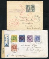 BRITISH WEST INDIES WWII CENSORS 1940's Assembly Of Censored Covers To USA With Reg Barbuda Cover, Five Leeward Islands - Autres & Non Classés