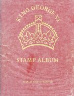 KGVI The Printed Album Containing A Few Remaindered Stamps, Leaving Hinge Marks Where The Others Have Been Removed. - Other & Unclassified