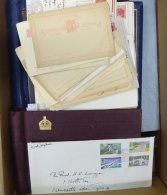 MISCELLANEOUS ACCUMULATION In Carton Incl. 1946 Victory Omnibus M Stamps In Album, British Commonwealth In Two Albums, C - Autres & Non Classés