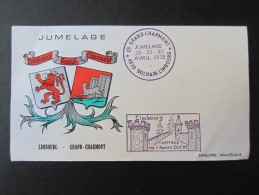 ENVELOPPE (M1610) JUMELAGE DOLHAIN LIMBOURG - GRAND-CHARMONT (2 Vues) 28-29-30 Avril 1973 - Briefe