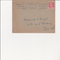 LETTRE OBLITERATION FLAMME REBOISER -DEVOIR NATIONAL -PLACEMENT FAMILIAL-ANNEE 1951 - Mechanical Postmarks (Advertisement)