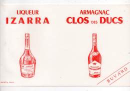 Buvard - Liqueur Izarra - Armagnac Clos Des Ducs - Liquor & Beer