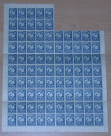 Rumänien Romania Postage Free Stamp  Mi# XIIb A (*) Block Of 90 Michael Foundation 1947 - Portofreiheit