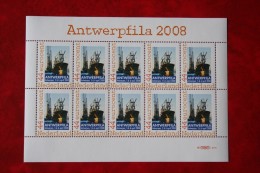 Sheet Antwerpfila Boat Ship Schiff Navire 2008 POSTFRIS / MNH / ** Nederland / Netherlands - Nuevos