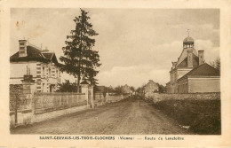 Dép 86 - St Gervais Les Trois Clochers - Saint Gervais Les Trois Clochers - Route De Lencloitre - état - Saint Gervais Les Trois Clochers