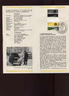 Belgie 1973 FDC 1689 VTB VAB Postfolder Car Automobile Association - Cartes Souvenir – Emissions Communes [HK]