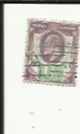 1 Timbre De  1.1/2 D_Avenement D'Edouard VII_Postage-& Revenue _Voir Scan - Other & Unclassified