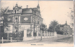 WESEL Nieder Rhein Hansaring Jugendstil Villa 1.5.1915 Zensurstempel Wesel P.K Geprüft Und Zu Befördern - Wesel