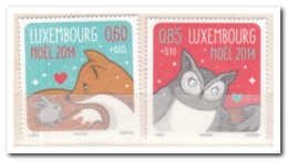 Luxemburg, 2014, Postfris MNH, Christmas, Owl, Fox - Nuevos