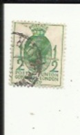 1 Timbre De 1/2 Two-Pence _ Avenement D´Edouard VII_Postage _Postal-Union-Congress-London_1929_Voir Scan - Other & Unclassified