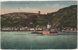 Kaub - Caub Mit Der Pfalz Und Burg Gutenfels 2 - Kaub