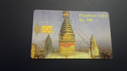 Nepal-nep-tele-04-tample 3-(2000-083304)-(2)-(rs.200)-used Card+1card Prepiad Free - Nepal