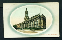 ENGLAND  -  Bradford  Technical College  Used Vintage Postcard As Scans - Bradford